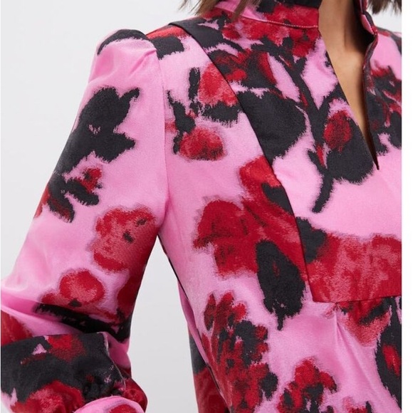 ✅FIRM PRICE. Tuckernuck cerise Blossom  Pink and Red Floral Dress. - Picture 10 of 11